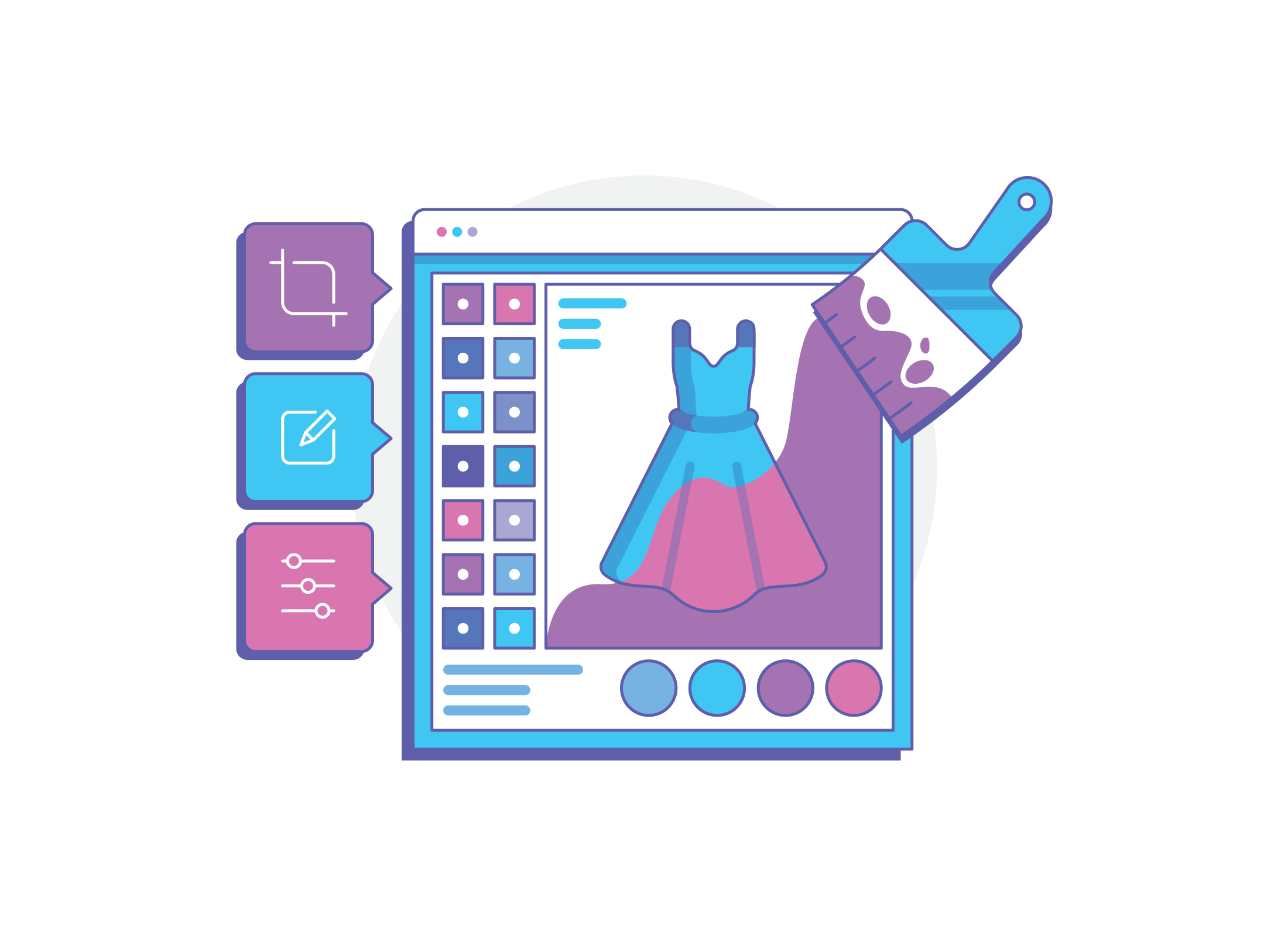 Browsing Shopify products inside PixPix
